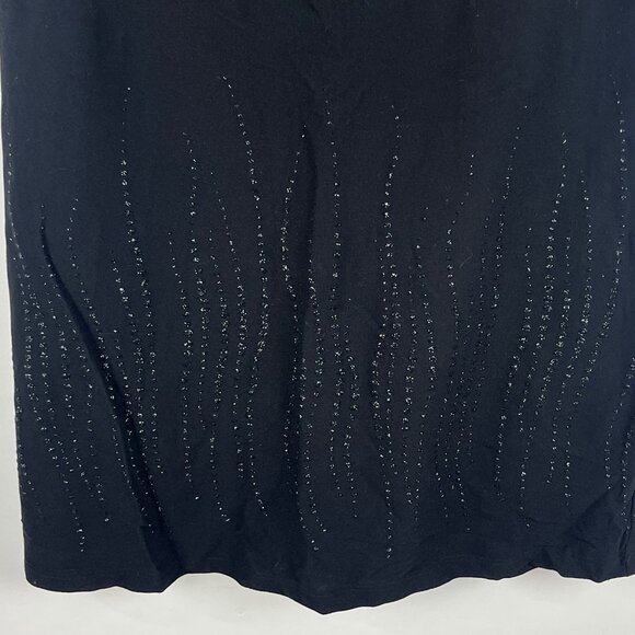 Hammer Skirt Long Maxi Size 6 EU 38 Stretch Black Lined Pull On - Picture 9 of 9